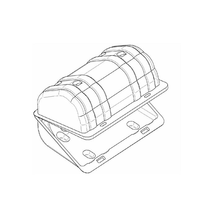 BONNIPACK 4704 rPET container with lid a.85pcs.