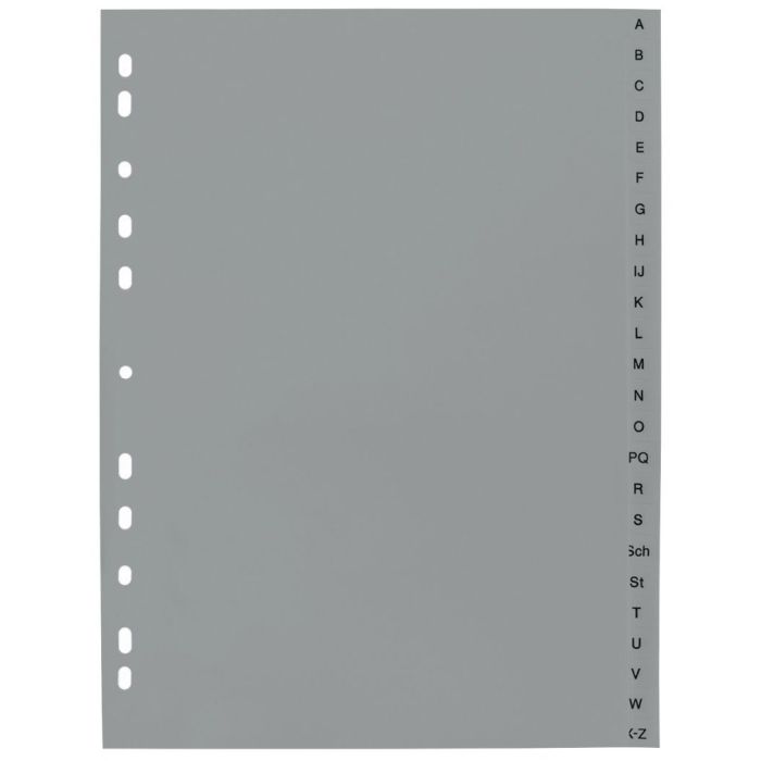 Polypropylene spacers, A4+, A-Z, grey