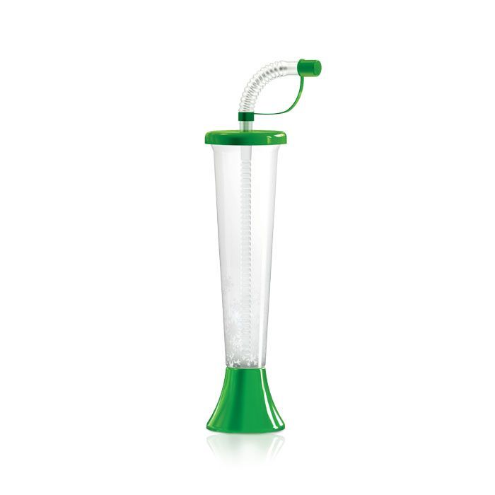 Kubek do sorbetu/granity/slush z płaskim dekielkiem 250 ml/9oz zielony, cena za opakowanie 108szt