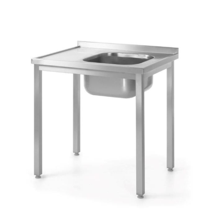 Table with one sink - right - screwed 1000 x 600