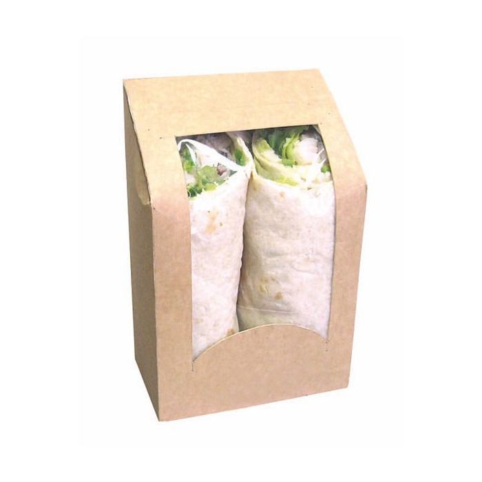 Pudełko wrap/tortilla z oknem, op.50szt.152x95x54mm (k/12)