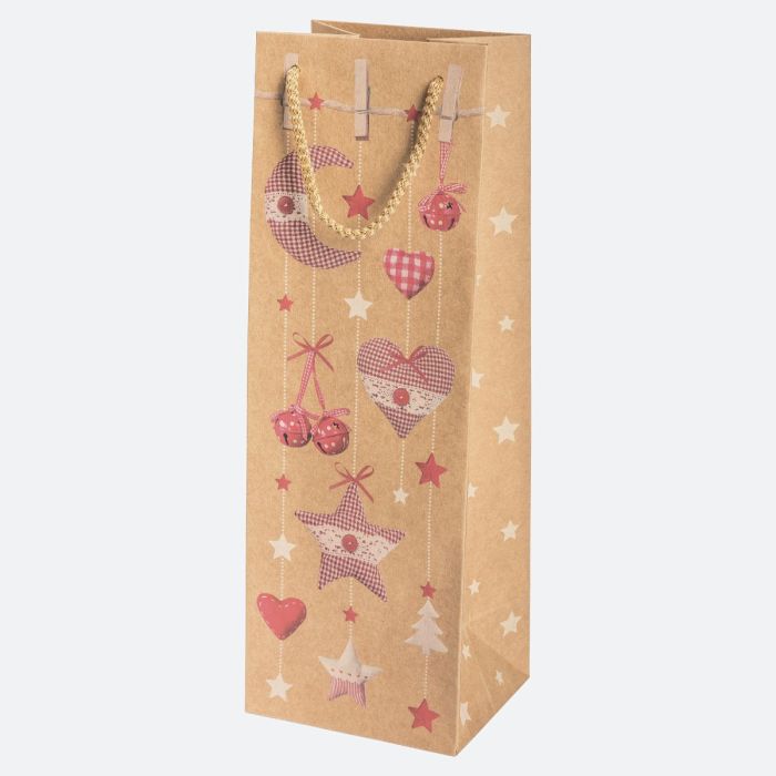 Torebki ozdobne T15EKO GWIAZDKA, zestaw 3 13/38cm, op. 10szt