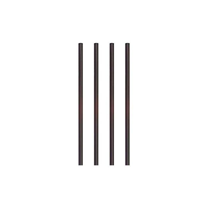 PP straws 7mm dia22cm long black 500pcs. (k/4) TnP MULTIPURPOSE