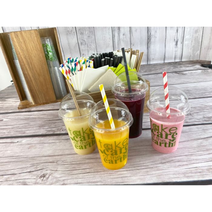 Paper straws diameter 6 mm long 20cm kraft, 250pcs (k/28) TnG