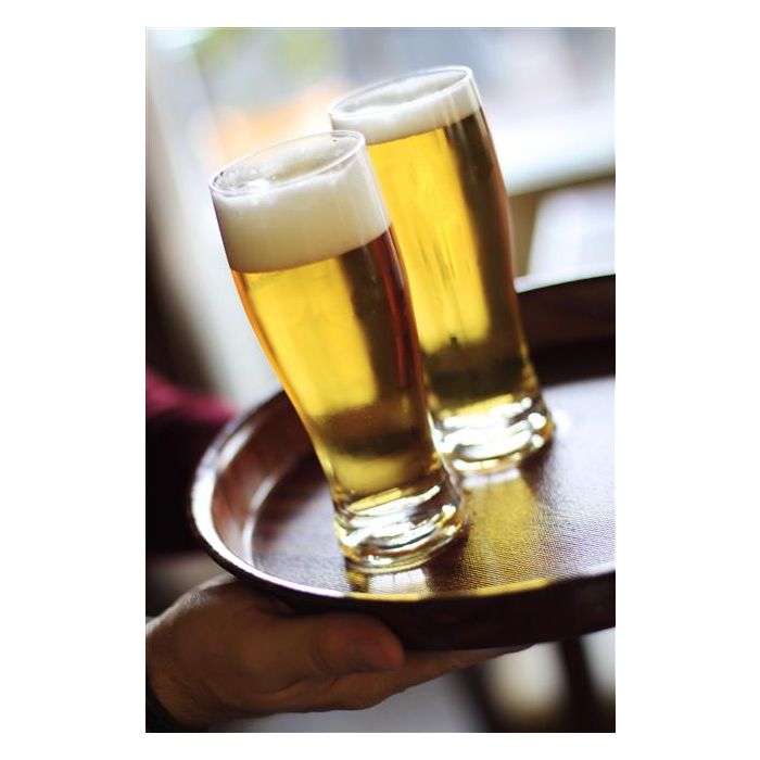 Wooden Non-Slip Tray - Round, With High Rim Diameter 360, H 30 Mm
