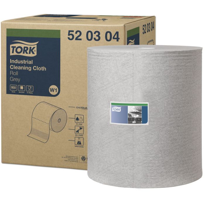 Cleaning cloth for multiple uses, large roll TORK PREMIUM 520 grey W1 - 950 sheets