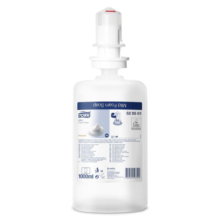 Tork Foam Soap S4 1L - lightly scented foam soap for S4 dispenser 