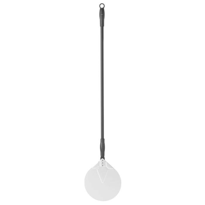 Aluminum pizza peel, round 230x1200 mm- code 617151