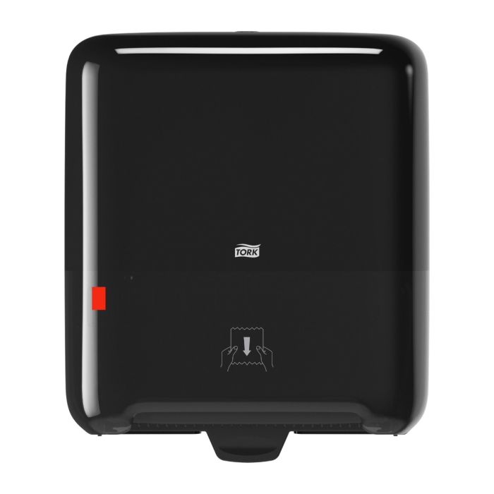 Tork Matic® H1 roll paper towel dispenser, black, one section dispensing, Elevation line, 551008