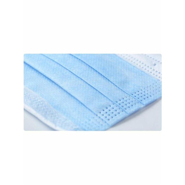 Protective mouth mask 3W 100pcs fleece, blue color