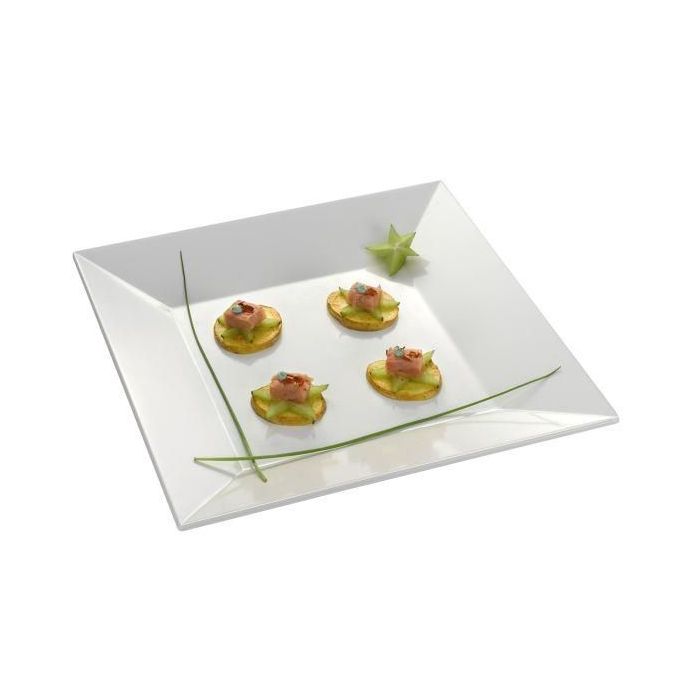 Melamine Square Plate 405X405 Mm