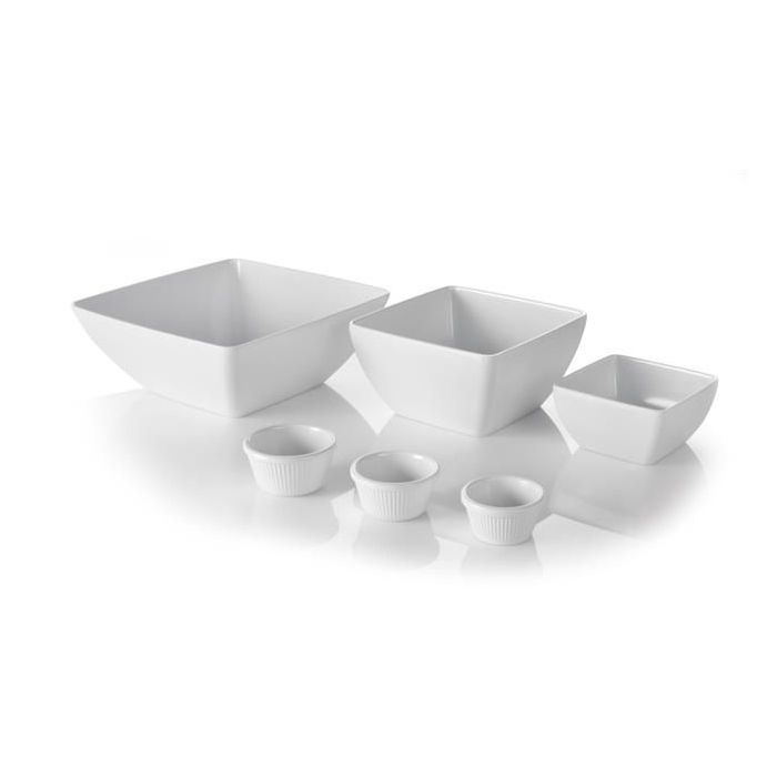 Square bowl in melamine H 100