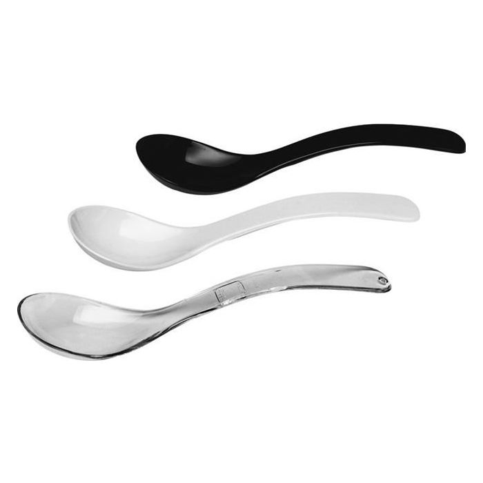 Plastic Salad Spoon 0.03 L, Black