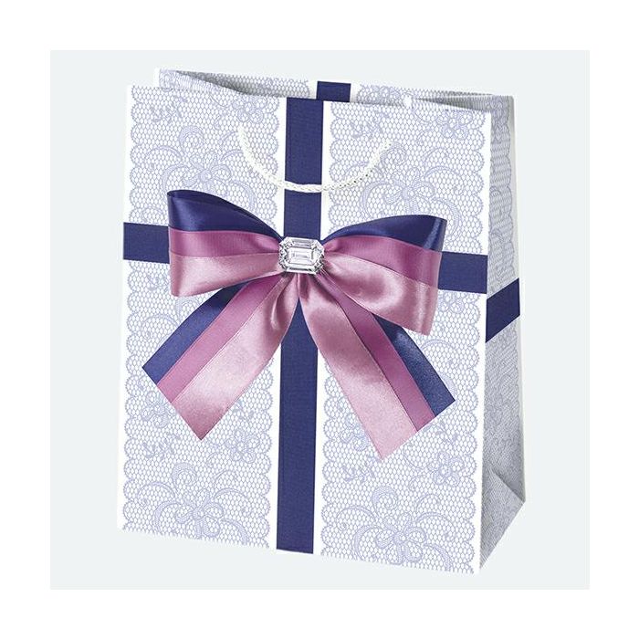 Gift bags T4 - 99 19/23cm, 10pcs. (bows) (k/50)