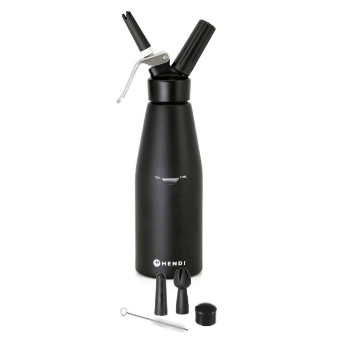 Kitchen Line whipped cream siphon 0.95L, black, fi95x(H)320mm