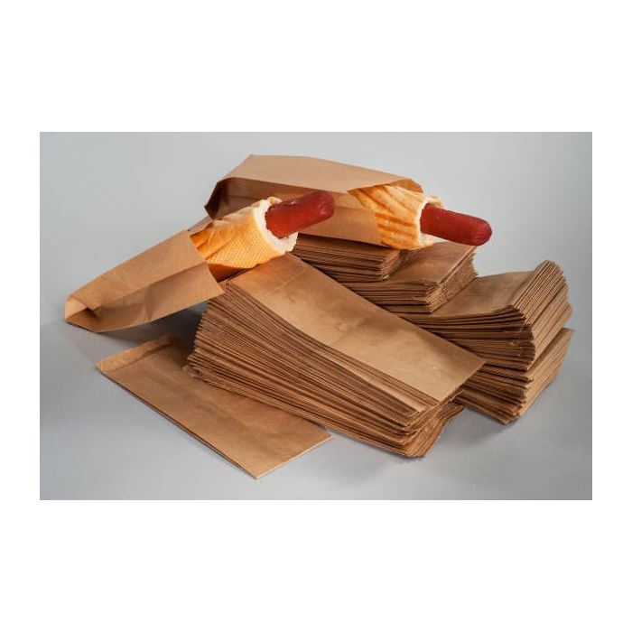 Torebki HOT-DOG brązowe TnG 190x75x25mm op. 1000 sztuk