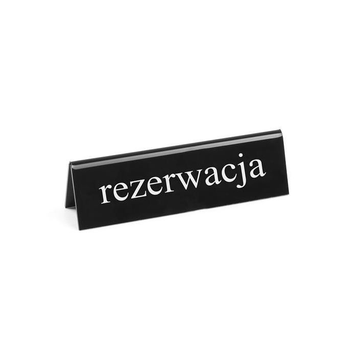 Tabliczka informacyjna "Rezerwacja" EN