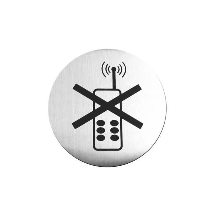 Self-adhesive sticker - cell phone banned
