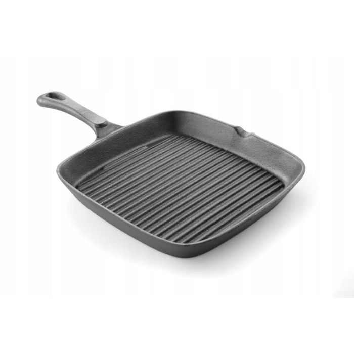 Cast iron skillet for grilling - 230X230X25 Mm