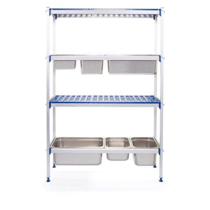 Aluminium storage rack for GN 1/1 containers - code 812266