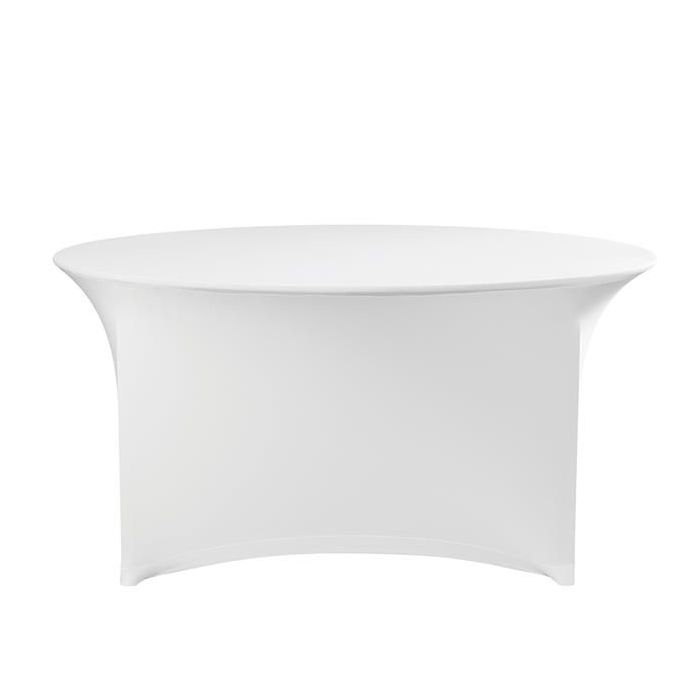 Round tablecloth symposium white
