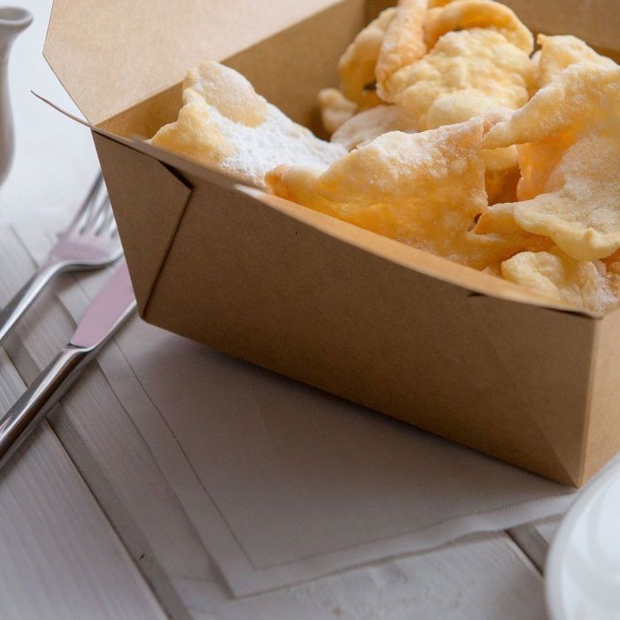 Brown box TAKEOUT MINI BOX 250 ml 110x90x35mm, 50 pcs.