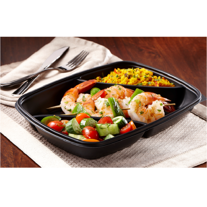 FastPac pokrywka trójdzielna do pojemnika 975ml 28x20x2cm op.50 sztuk
