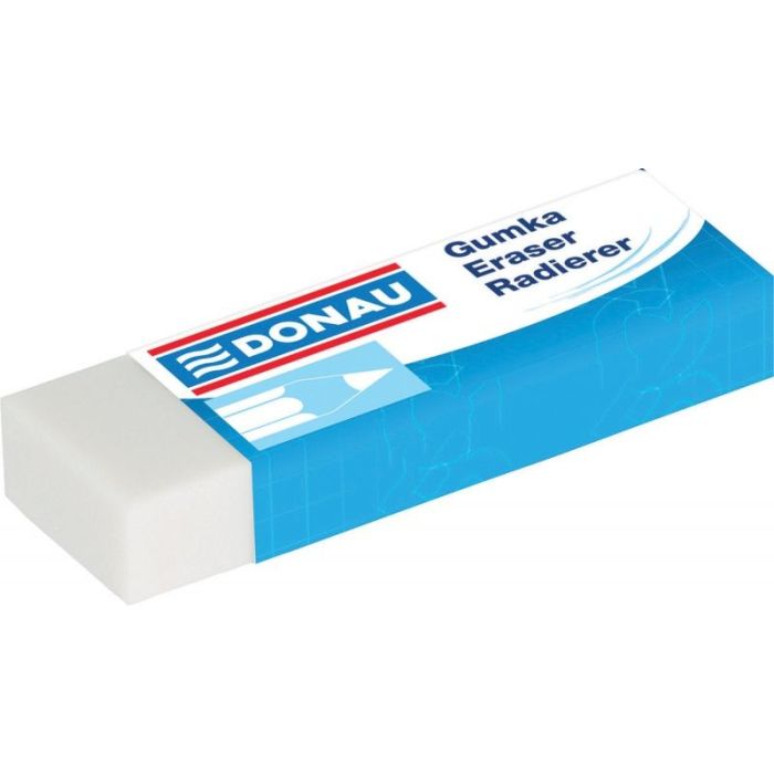 Universal Pencil Eraser DONAU, 62x21x11mm, white