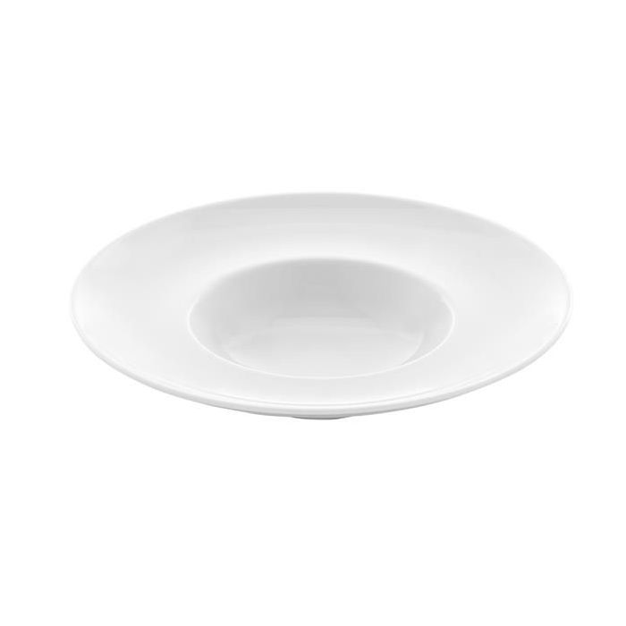 Fine Dine Talerz głęboki z szerokim rantem Bianco  - 774373