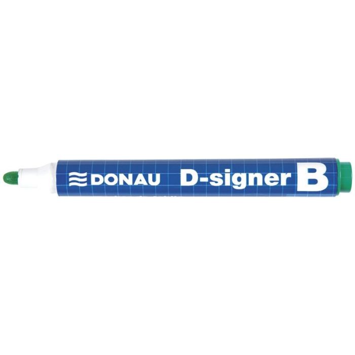 Whiteboard Marker DONAU D-Signer B, round, 2-4mm (line), green