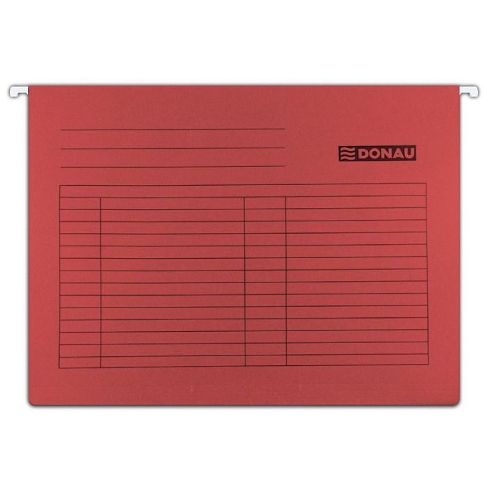 Suspension File DONAU A4, 230gsm, red
