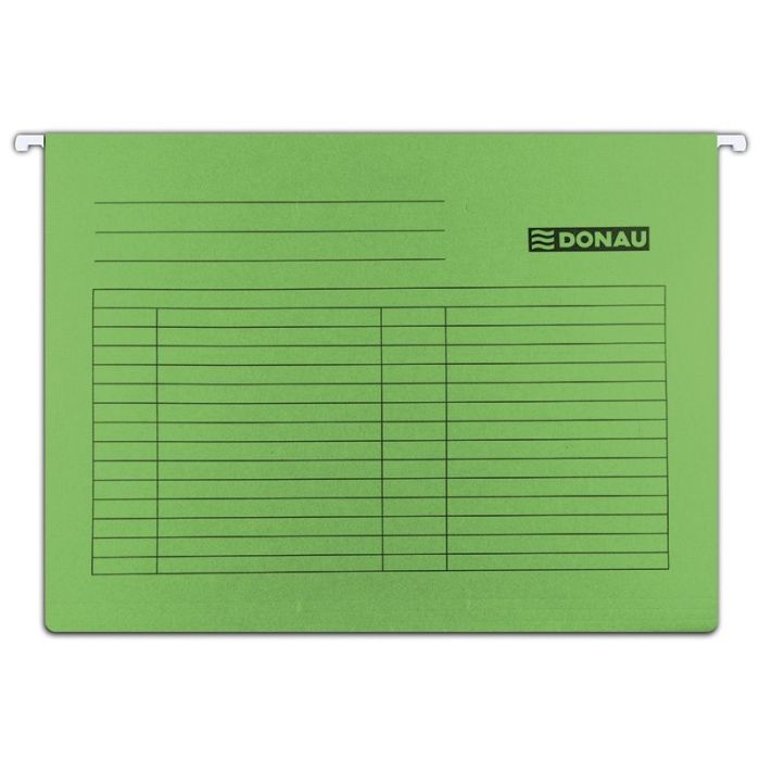 Suspension File DONAU A4, 230gsm, green