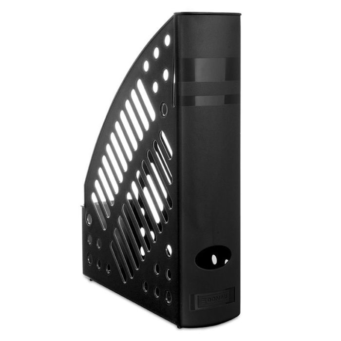 Mesh Magazine File Rack DONAU, polystyrene, A4, black