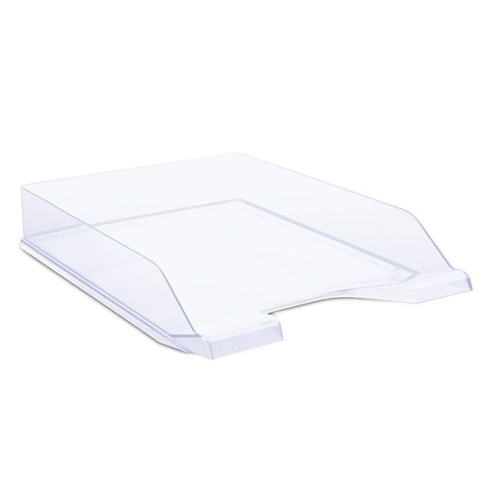 Desktop Letter Tray DONAU, polystyrene, A4, standard, clear