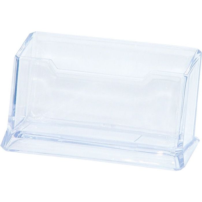 Business Card Holder DONAU polystyrene, clear