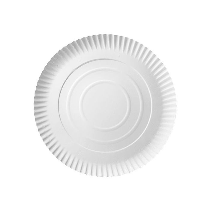 Paper plate TnG white 26 cm, weight 320g, price per 100 pieces