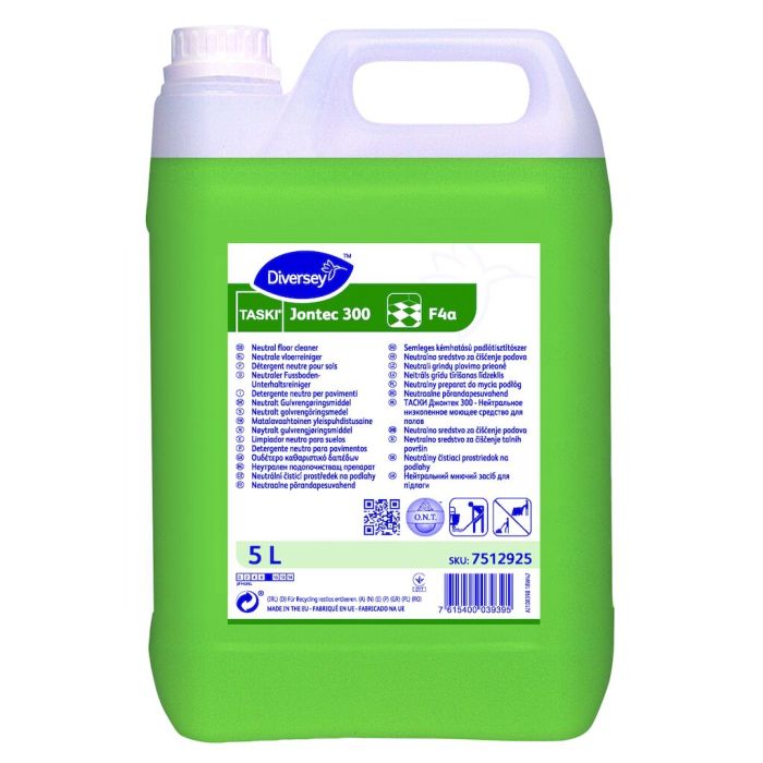 TASKI Jontec 300 F4a 5L - niskopieniący, neutralny środek do czyszczenia podłóg.