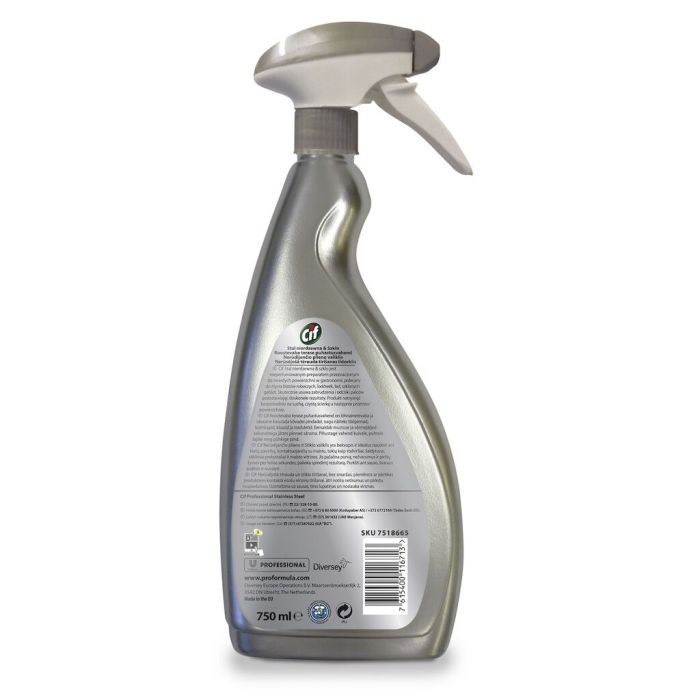 Cif Stainless Steel 750 ml – cleaner for hard, water-resistant surfaces