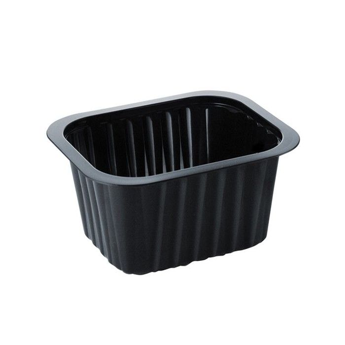 Soup container DUNI PP 138x114x70mm, black, 630ml, 276 pieces