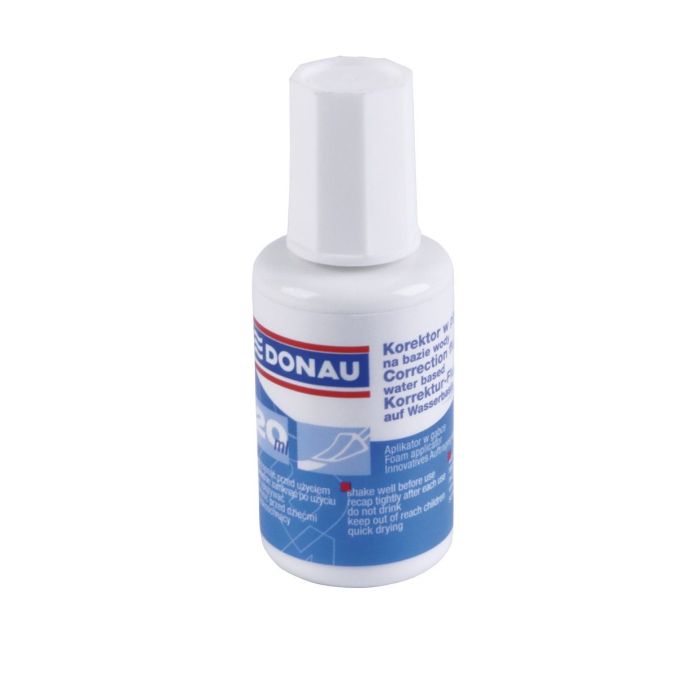 Correction Liquid DONAU, sponge applicator, water-based, 20ml