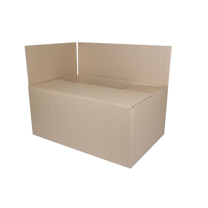 Cardboard Packing Box, with flaps, 540x360x236mm, grey