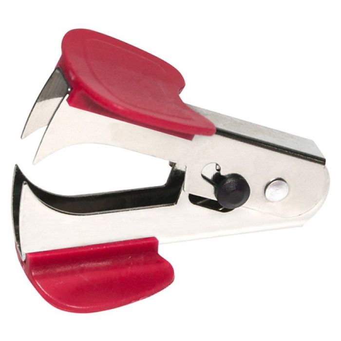 Staple Remover DONAU, with blade locking mechanism, red