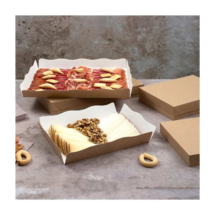 Catering box Party Box kraft 195x110x45mm pack of 50 (box/4)