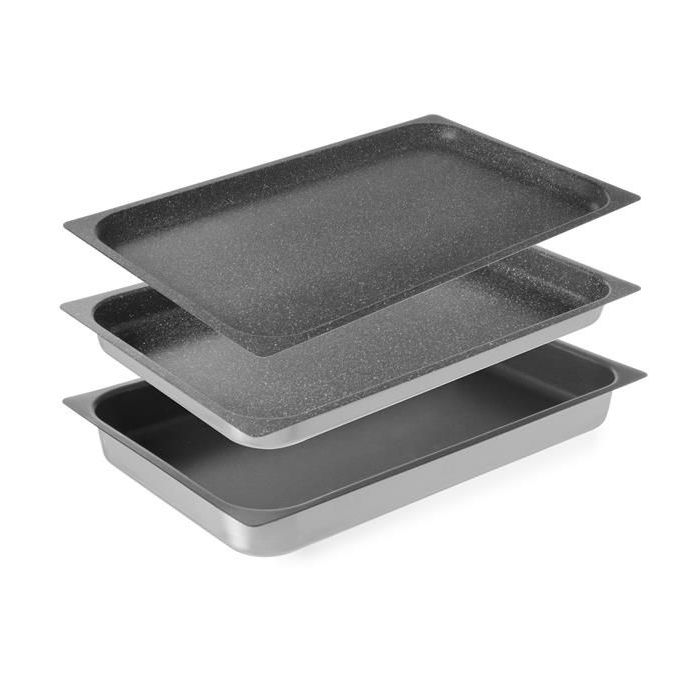 Pojemnik Aluminiowy Gn 1/1 Z Powłoką Nieprzywierającą Taca 20