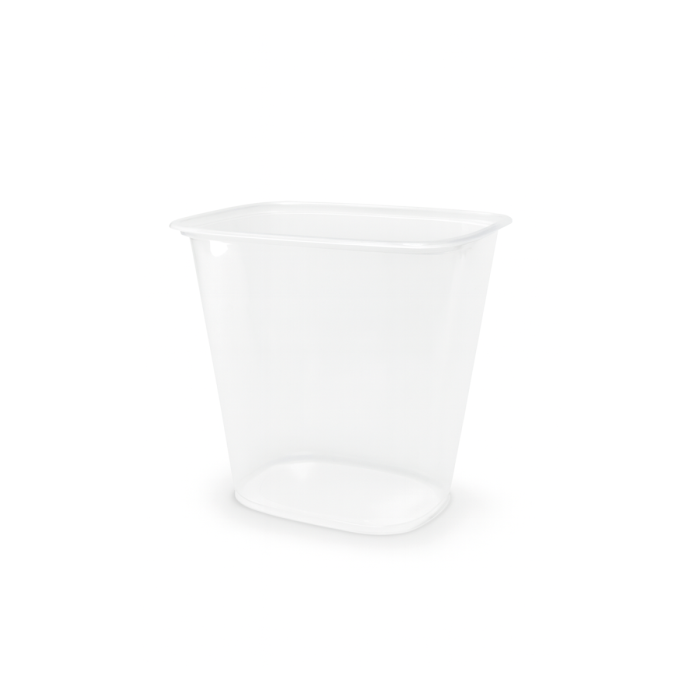 P-BOX KFB container, free space PP 500 ml, pack of 100 (k/10) PRA500, REUSABLE
