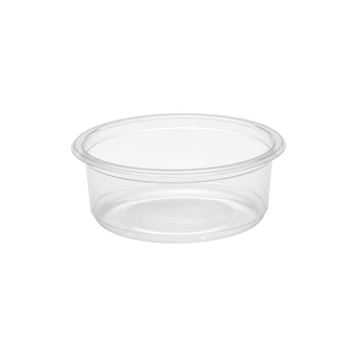Round, transparent container PP diameter 115mm - salad, hot sauce, 250 ml soup, 50 pieces