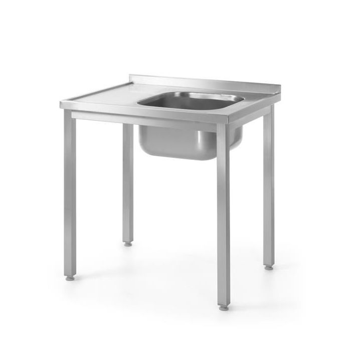 Table with one sink - right - screwed 1000 x 600