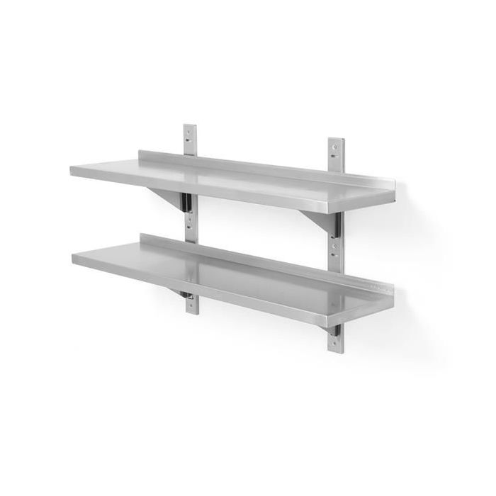 wall hung double shelf adjustable 800x300x(H)600 code 811771
