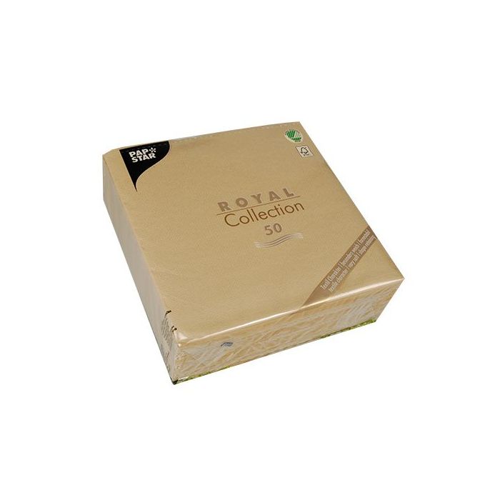 Napkins PAPSTAR Royal Collection 40x40 sand-coloured pack of 50pcs