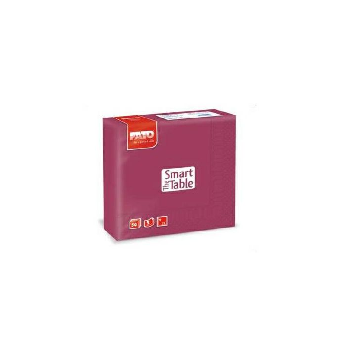 Napkins 33x33 2W maroon FATO op.50pcs (k/24) Smart Table
